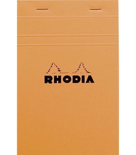 Bloc-Notes Rhodia N°10 - 80 Feuillets Lignés - 5,2x7,5 Cm - Papier Clairefontaine 80 G/m² - Couverture Imperméable