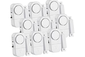 VisorTech Fenstersicherung: 9er-Set Mini-Tür- und Fensteralarme, 95 db, 2 Jahre Batterielaufzeit (Alarm Melder, Mini Alarmanl