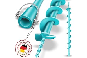 BRUNNENTAL ® Erdbohrer 40mm - Ideal Für Aushubarbeiten - Pfahlbohrer Brunnenbohrer - Robuste Bohrspitze 40 mm - Erdlochbohrer - Premium Spindel mit präzisen Schneidklingen - einfache Bedienung