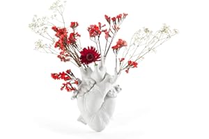 Seletti Love In Bloom Florero corazón Blanco