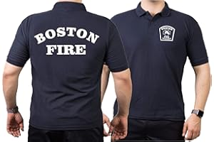 FEUER1 Polo Shirt Navy/Boston Fire Department – Workshirt
