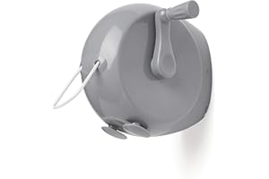 Addis 518148 Outdoor Dual einziehbare Wäscheleine mit Windgriff, 30 Meter Trockenraum, metallisch