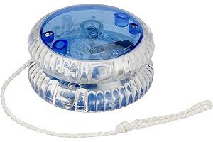 noTrash2003 Świecący JoJo - YoYo - Yo-Yo w kolorze niebieskim z bateriami zabawa dla dziewcząt, chłopców i dorosłych