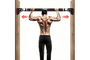 HAKENO Verstellbare Klimmzugstange Türrahmen– Keine Schrauben verstellbare Breite 丨Stabiles Türreck mit Traglast bis zu 200kg – mit verlängerten Handgriffen ohne Bohren 94-126cm