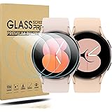 Diruite 4-Stück Displayschutz für Samsung Galaxy Watch 5/4 40mm Schutzfolie(Durchmesser 37mm),HD Glas Displayschutzfolie für 