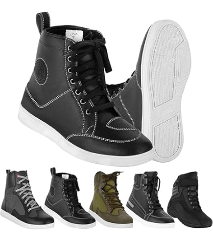 Baskets Kobe Armalith cuir Helstons moto : , basket de moto