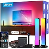 Govee WiFi RGBIC LED Lights, DreamView T1 Pro Smart LED TV Backlights, Alexa & Google Assistant Compatible Light Bars for 55-