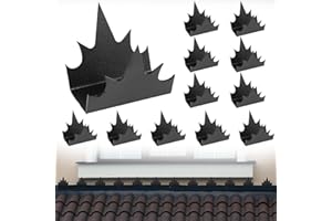 DANDELIONSKY 12Pcs Fence Wall Spikes, Metal Anti-Climb Spikes Fence Security Spike with Screw Rust-Proof Intruder Deterrent Spike, Multifunctional Outdoor Fence Bird Pigeon Spikes for Yard Balcony Garden