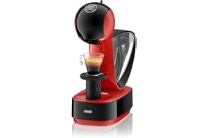 NESCAFÉ DOLCE GUSTO Dolce Gusto DeLonghi Nescafé Infinissima Pod Capsule Coffee Machine, Espresso, Cappuccino and more,1.2 Liters, EDG260.R, Red & Black