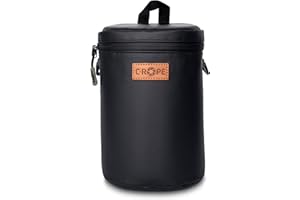 C-Rope Waterproof Lens Bag with Waterproof Zip - Protective Bag for Camera Lenses - Premium Lens Bag, black, L, Backpack