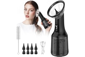 KIMTAR Ohrenschmalz Entferner Schwarz – Ohrenreiniger mit Doppeltank, 4 Druckstufen, 8 Düsen, IPX7 Wasserdicht, Wiederaufladbar, Ohrspülgerät für Erwachsene & Kinder zu Hause