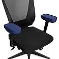 HOKIPO Chair Arm Rest Cushion Pad for Office Chair Comfy Armrest Covers, Blue (AR-5182-BL)