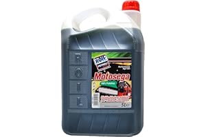 ROIL PETROLI 5 Litri di Olio ►BIOLOGICO e BIODEGRADABILE◄ di colore VERDE per CATENE MOTOSEGA per ►Uso PROFESSIONALE e HOBBISTICO◄ (5)