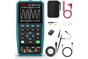 HANMATEK 3 in 1 Hand-Oszilloskop-Multimeter, Wellenform-Generator HO51 mit 3,5 „TFT-Oszilloskop, Auto-Kalibrierungsfunktion, Speicherfunktion, Multitester