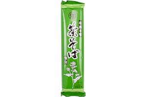 Marutsune Cha Soba Buckwheat Noodles with Green Tea 250g | Authentic Japanese Green Tea Soba | Nutty, Smooth & Refreshing Flavor