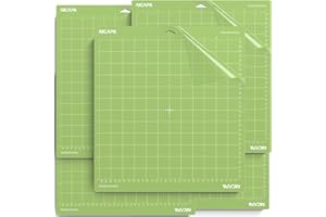 ‎NICAPA NICAPA Ersatzmatte 30,5cmx30,5cm Schneidematte für Cricut Maker 3/Explore 3/Air 2/Air One,StandardGrip 5 Stück, Premium Kleber, flexibel und haltbar für Karten,Papier,Vinylfolie Plotter Zubehör