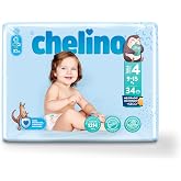 Chelino Fashion &amp; Love Baby Diapers Size 4 (9-15kg), 34 Count