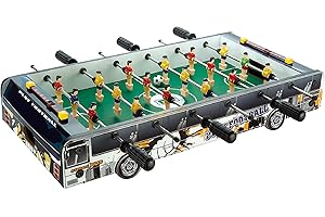 Calma Dragon XJ6011, biliardino da Tavolo, Gioco, Tavolo da Calcio (Dimensioni: 60 x 30 x 11 cm) per Bambini e Adulti, Fatto di Legno, Piccole Dimensioni, Metegol, Giocattolo di Calcio, Principianti