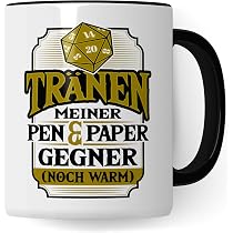 D&D Roleplay Tasse „Hüte Dich Vor Dem Lächeln Des Meisters“ – Mit D20 Motiv, 330 Ml | Spülmaschinenfest, Beidseitig Bedruckt
