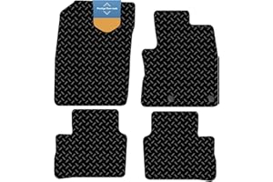 PRESTIGE FLOOR MATS LTD Prestige Mats, Tailored Car Floor Mat, Fits QASHQAI MILD HYBRID J12 2021- Car Floor, 3mm Rubber, Non-Slip Car Floor Mat, Waterproof Mat, Edged with Black Cloth Binding
