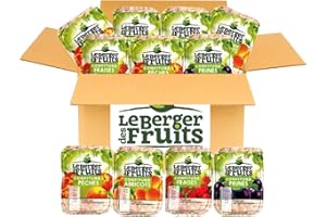 PRO DISTRI LE BERGER DES FRUITS | 24 barquettes de confiture assortie : Prune, Pêche, Abricot et Fraise | Portions Individuelles de 20 grammes à emporter partout