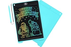 Larkumio LCD Tavoletta Grafica Bambini 12 Pollici, Tablet per Disegnare LCD Writing Tablet Colorato con stilo in corda, giocattolo educativo per bambini Ragazza ragazzo 2 3 4 5 6 anni, Blu