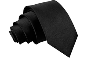 DQT Boys Plain Satin Wedding Formal Casual Communion Page Boy Classsic Neck Tie 7-12 Years Old