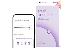 Proov PdG - Progesterone Metabolite – Test | Only FDA-Cleared Test to Confirm Ovulation Quality at Home | 1 Cycle Pack | Works Great with Ovulation Tests | 5 PdG Test Strips
