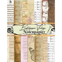 Vintage Musik Noten Bastelpapier – Für Karten, Reisetagebücher