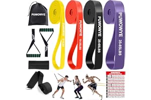 Motståndsband-set, olika nivåer av träningsband med dörrankare, handtag, skyddsfodral, bärväska och träningsanvisning, motståndsband för fitness/yoga/styrketräning för män och kvinnor
