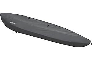 Classic Accessories StormPro Dark Grey 16 Foot Heavy-Duty Kayak/Canoe Cover, Marine Grade Fabric, Water resistant, Storage Dust Cover, Fishing boat, Sunblock Shield