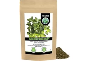 ALPI NATURE Nana mięta (250 g), mięta kędzierzawa cięta, delikatnie suszona, 100% czysta i naturalna do przygotowywania herbaty, mięty marokańskiej, nanaminze