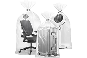 SAERRYOR Extra Large Clear Plastic Storage Bags, 4Pcs 100×152cm Heavy Duty Storage Bag, Flat Large Plastic Bags for Clothes Luggage Suitcase Quilts Chair Bike, Big Plush Toys(40 x 60 Inch)