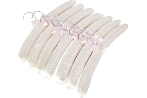 LOHAS Home Rembourrés Couleurs cintres en Satin, très résistant, 38 cm, 10 unités