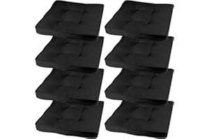 RACE LEAF Lot de 8 coussins de chaise de jardin, coussins de chaise pour chaises de salle à manger, coussins de siège pour intérieur et extérieur, pour votre salon, terrasse, voiture, et plus encore