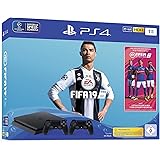 PlayStation 4 - Konsole (1TB, schwarz, slim) inkl. FIFA 19 + 2 DualShock Controller