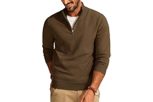 PJ PAUL JONES Strickpullover Herren Troyer Pullover 1/4 Zip Feinstrick Winterpullover Langarm Texured Pulli mit Stehkragen