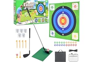 WildFun Golf Darts Chipping Game, Battle Practice Mat, Swing Training Toy, Sportaktivitäten mit Putting Practice Toy und Swing Training Tool für Kinder und Erwachsene (Doppelseitige)
