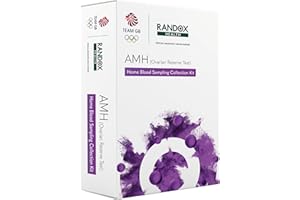 AMH Test | Anti-Mullerian Hormone Home Test | Randox Health | Test Your Ovarian Reserve | at-Home Fertility Blood Test | Female Fertility | Personalised Report Included | Health Results in 2-3 Days
