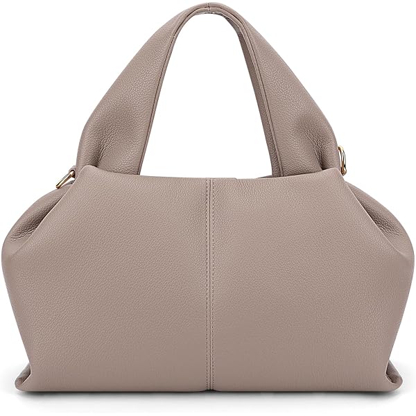 HiTotes Emmertassen voor Vrouwen, Lederen Draagtas Trendy Vintage Emmer Handtas Crossbody Tas Lederen Emmertas Schooltas met Kleine Portemonnee, Bruin, 22cm