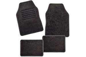 ‎CARFASHION CarFashion 257704 Misano, Universal Auto Fußmatte Velour, Automatte für Fast alle Auto, 4-teiliges Fussmatten Set mit schwarzer Einfassung