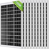 ECO-WORTHY 1200W 12 Volt monokristallines Solarmodul, 10 Stücke 120W Solarpanel Ideal zum Aufladen von 12V Batterien, für Woh