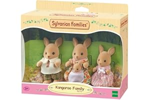 SYLVANIAN FAMILIES - Le Village - La Famille Kangourou - 5272 - Famille 4 Figurines - Mini Poupées Multicolore