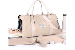 HYC00 Bolsa Gimnasio Deportiva Mujer Hombre Bolsa de Deporte Grande Bolso de Gimnasio con Compartimento Zapatos y Pocket Wet Bolsa Fitness Bolsas de Deporte de Mujer Sports Gym Bag Hospital Holdalls