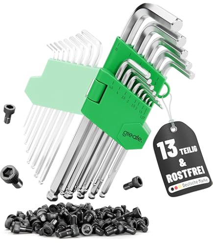 DISEN 13 Pieces Hex Key Allen Wrench Set SAE Size Qatar - View #6
