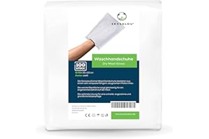 Sensalou Una vez manopla de lavado desechables toallitas adultos bebé niños