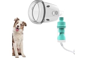 ICARE-PET Tazza nebulizzatore per Animali Domestici e Maschera per inalatore per Gatti e Cani di Piccola Taglia, Maschera per Ossigeno per Animali Domestici (M - Cani)