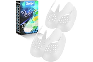 TASDTIIPO 2 Pairs Crease Protectors, Against Toe Box Shoe Creases, Crease Protectors for Air Force 1, Dunk Low - Anti Crease Guard & Shoe Protector