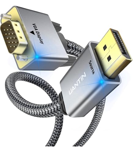Adaptateur VGA Vers S-Vidéo + 3 RCA - Câble Convertisseur 15 Broches Mâle Pour PC Vers TV/Projecteur - 9