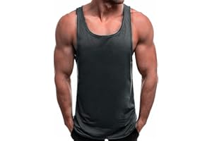 HOTCAT Débardeur Hommes Sport Bodybuilding Debardeur Homme Coton Musculation Fitness Gym Debardeur Homme Sport sans Manches T-Shirt Couleur